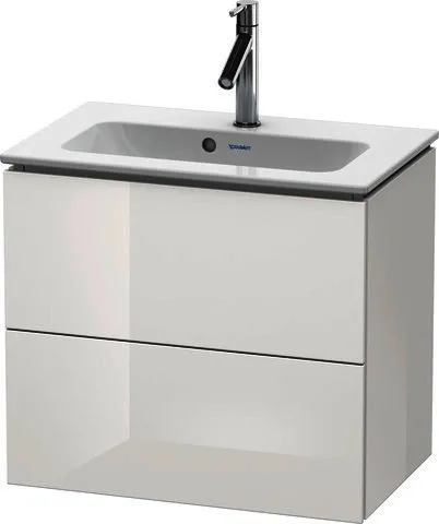 Duravit WTU Compact L-Cube 550x620x391mm 2 Schubkästen, Weiß HGL