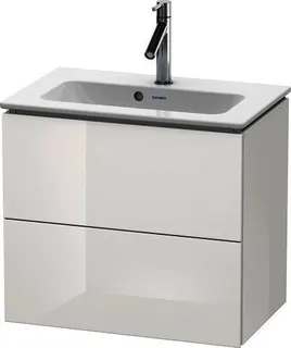 DU WTU Compact L-Cube 550x620x391mm 2 Schubkästen, Weiß HGL