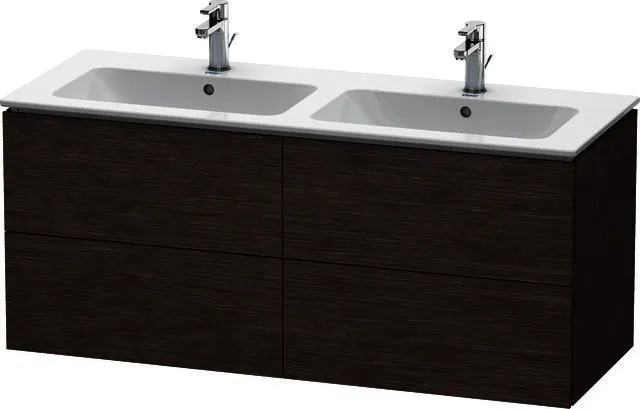 Duravit WTU wandh. L-Cube 481x1290x550mm 4 SchKa, f.233613, eiche dunkel gebü.