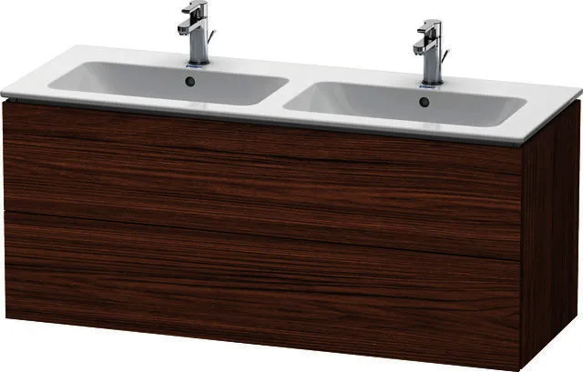 Duravit WTU wandh. L-Cube 481x1290x550mm 2 SchKa, f.233613, Nussbaum Dunkel
