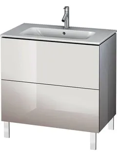 Duravit WTU stehend L-Cube 481x820x704mm 2 Auszüge, f.233683, taupe – Bild 2
