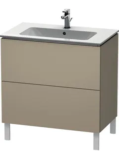 Duravit WTU stehend L-Cube 481x820x704mm 2 Auszüge, f.233683, taupe – Bild 3