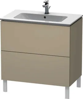 Duravit WTU stehend L-Cube 481x820x704mm 2 Auszüge, f.233683, taupe – Bild 4