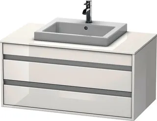 DU WTU wandhängend Ketho 550x1000x496mm 2 SchKa, für EBWT mi., weiß hochglanz