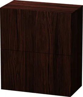 Duravit Halbhochschrank L-Cube 363x700x800mm 2 Türen, Nussbaum Dunkel