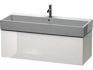 Duravit WTU L-Cube 394x1184x459mm 1 Auszug, Weiß Hochglanz – Bild 2