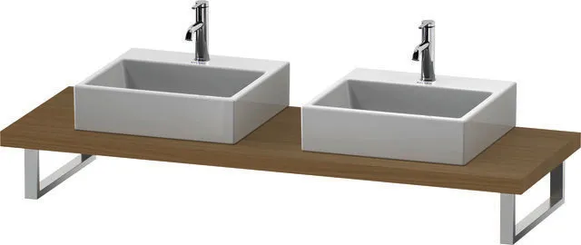 Duravit Konsole variabel L-Cube 2 Ausschn.,45xvarx550,Mediterrane Eiche