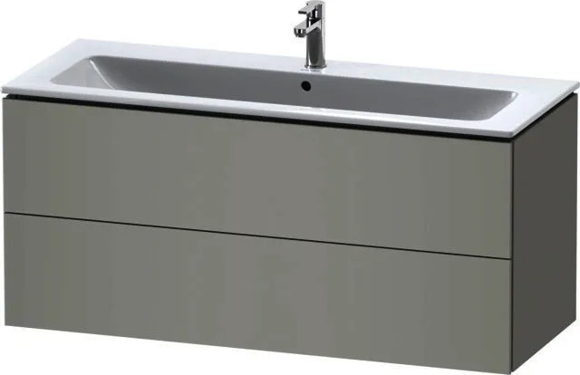 Duravit WTU wandh. L-Cube 481x1220x550mm 2 SchKa, f.233612, Betongrau Matt