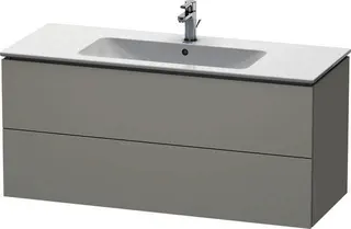 Duravit WTU wandh. L-Cube 481x1220x550mm 2 SchKa, f.233612, Betongrau Matt – Bild 2