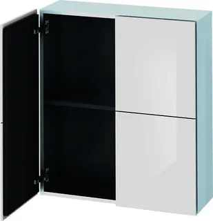 Duravit Halbhochschrank L-Cube 243x700x800mm 2 Türen, weiß hochglanz lack