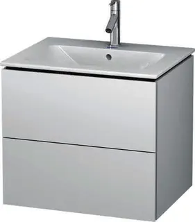 Duravit WTU wandh. L-Cube 481x620x550mm 2 SchKa, f.233663, weiß matt – Bild 2