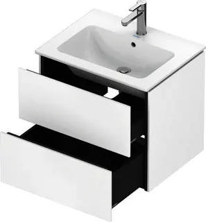 Duravit WTU wandh. L-Cube 481x620x550mm 2 SchKa, f.233663, weiß matt – Bild 3