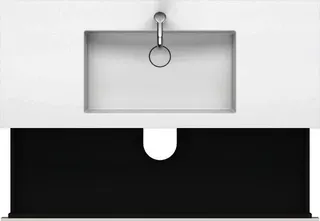 Duravit WTU L-Cube m. Vero Air 500x1200x480mm 1 HL, 2 SchKa, Weiß Hochglanz – Bild 3