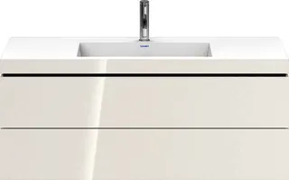 Duravit WTU L-Cube m. Vero Air 500x1200x480mm 1 HL, 2 SchKa, Weiß Hochglanz – Bild 4