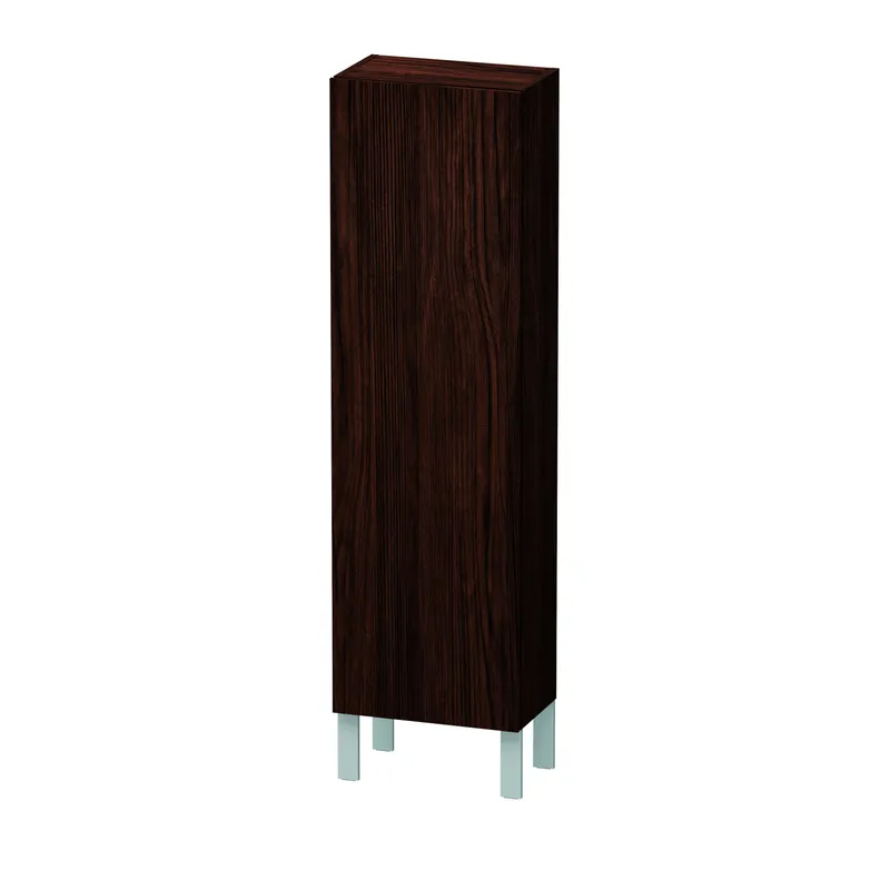 Duravit Halbhochschrank L-Cube 243x400x1320mm 1 Tür, TA re., Nussbaum Dunkel