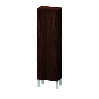 Duravit Halbhochschrank L-Cube 243x400x1320mm 1 Tür, TA re., Nussbaum Dunkel