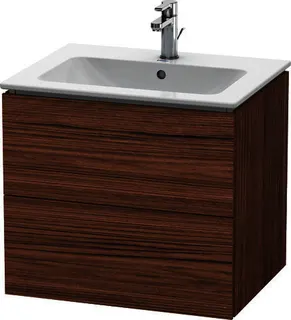 DU WTU wandh. L-Cube 481x620x550mm 2 SchKa, f.233663, Nussbaum Dunkel