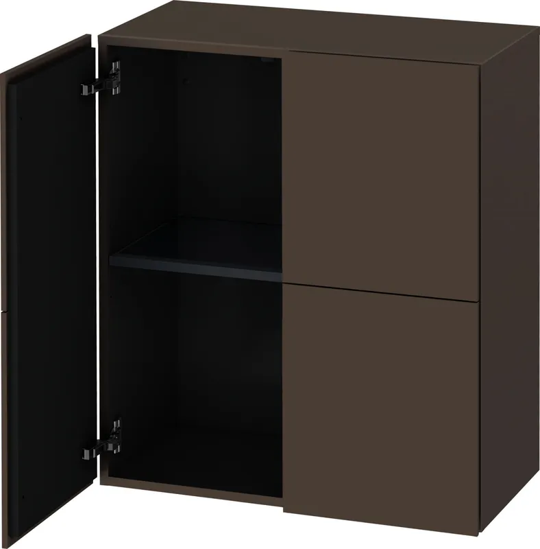 Duravit Halbhochschrank L-Cube 363x700x800mm 2 Türen, basalt matt