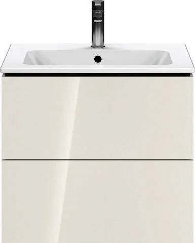 Duravit WTU wandh. L-Cube 481x620x550mm 2 SchKa, f.233663, weiß hgl (dekor)