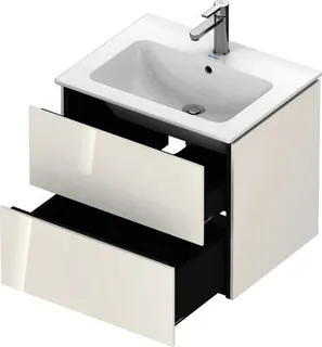 Duravit WTU wandh. L-Cube 481x620x550mm 2 SchKa, f.233663, weiß hgl (dekor) – Bild 5