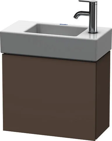 Duravit WTU L-Cube 400x480x240mm,wandhängend 1 Tür, TA links, Basalt Matt