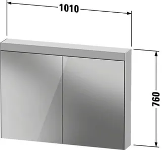 Duravit Spiegelschrank mit Beleuchtung BEST 760x1010x148mm – Bild 5