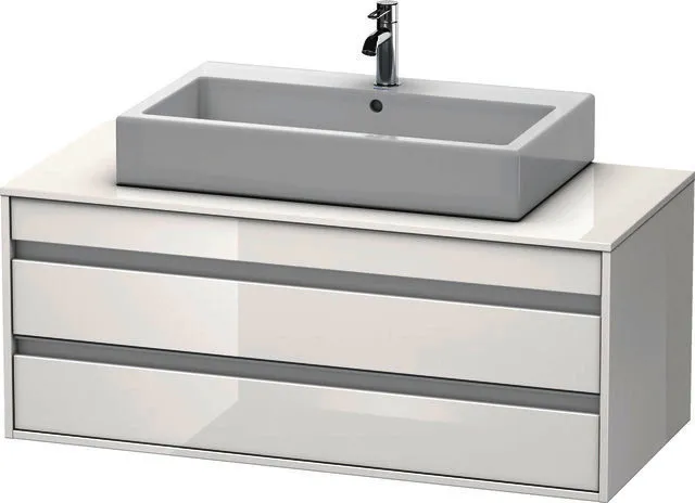 Duravit WTU wandhängend Ketho 550x1200x496mm 2 SchKa, für ASB mi., weiß hochglanz