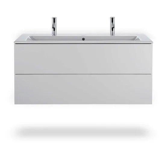 Duravit WTU wandh. L-Cube 481x1220x550mm 2 SchKa, f.233612, weiß matt