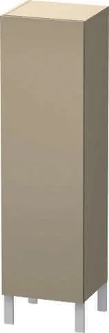 Duravit Halbhochschrank L-Cube 363x400x1320mm 1 Tür, TA li., taupe