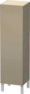 Duravit Halbhochschrank L-Cube 363x400x1320mm 1 Tür, TA li., taupe