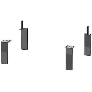 DU Sockelfuß Universal 152x44x10mm 4 Stück, aluminium matt