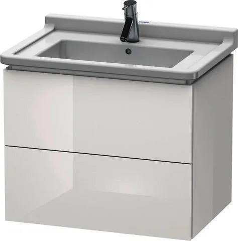 Duravit WTU wandh. L-Cube 469x670x558mm, 2 SchKa, 030470, Weiß Hochglanz