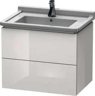 Duravit WTU wandh. L-Cube 469x670x558mm, 2 SchKa, 030470, Weiß Hochglanz