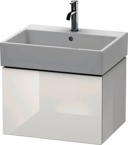 Duravit WTU L-Cube 394x584x459mm 1 Auszug, Weiß Hochglanz