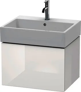 DU WTU L-Cube 394x584x459mm 1 Auszug, Weiß Hochglanz