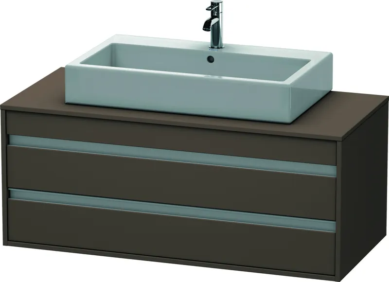Duravit WTU wandhängend Ketho 550x1200x496mm 2 SchKa, für ASB mi., basalt matt