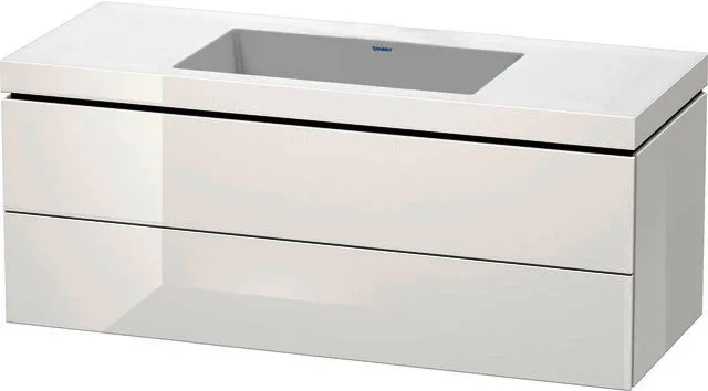 Duravit WTU L-Cube m. Vero Air 500x1200x480mm o.HL, 2 SchKa, Weiß Hochglanz