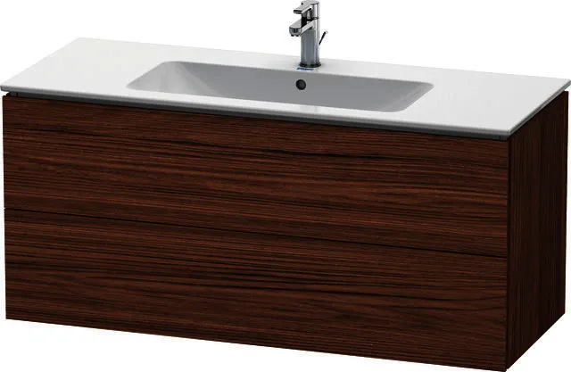 Duravit WTU wandh. L-Cube 481x1220x550mm 2 SchKa, f.233612, Nussbaum Dunkel