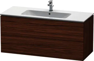 DU WTU wandh. L-Cube 481x1220x550mm 2 SchKa, f.233612, Nussbaum Dunkel