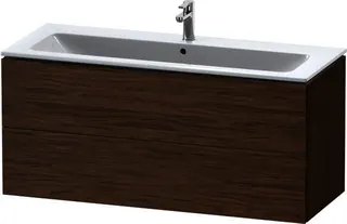 Duravit WTU wandh. L-Cube 481x1220x550mm 2 SchKa, f.233612, Nussbaum Dunkel – Bild 2
