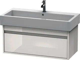 DU WTU wandhängend Ketho 440x950x410mm 1 Auszug, für 045410, weiß hochglanz
