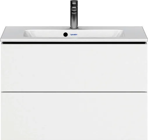 Duravit WTU Compact L-Cube 550x820x391mm 2 Schubkästen, Weiß Matt