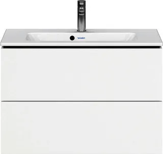 DU WTU Compact L-Cube 550x820x391mm 2 Schubkästen, Weiß Matt