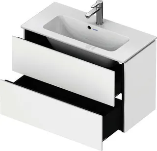 Duravit WTU Compact L-Cube 550x820x391mm 2 Schubkästen, Weiß Matt – Bild 4