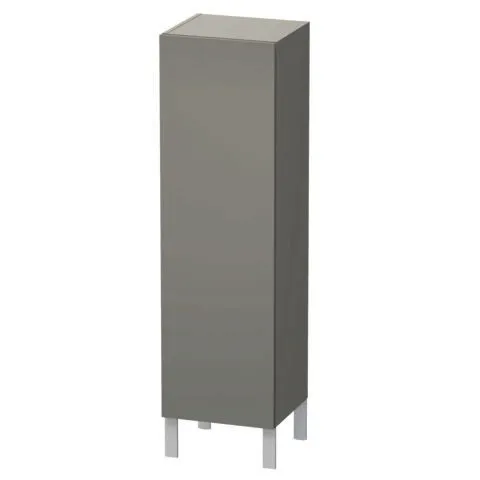 Duravit Halbhochschrank L-Cube 363x400x1320mm 1 Tür, TA re., Betongrau Matt