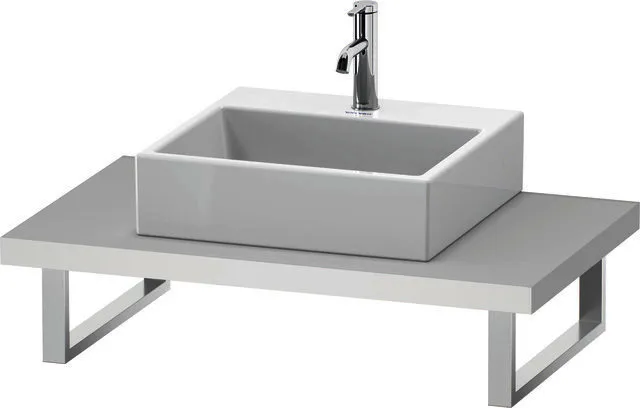Duravit Konsole variabel L-Cube 1 Ausschn.,45xvarx550,Weiß Matt