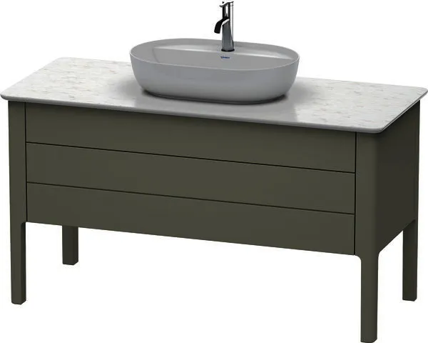Duravit WTU bodenstehend Luv 743x1388x570mm 1 SchKa,1 Auszug,Steingrau Seidenmatt