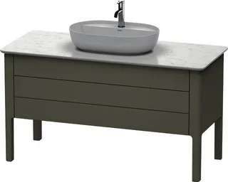 DU WTU bodenstehend Luv 743x1388x570mm 1 SchKa,1 Auszug,Steingrau Seidenmatt