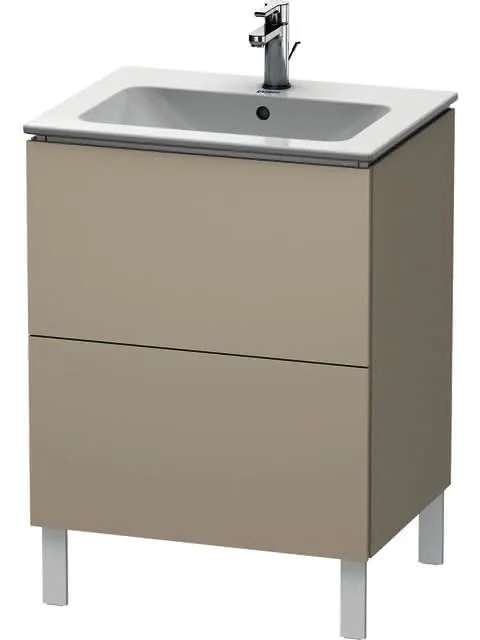 Duravit WTU stehend L-Cube 481x620x704mm 2 Auszüge, f.233663, taupe
