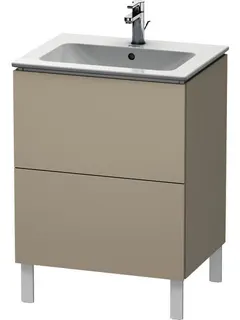 DU WTU stehend L-Cube 481x620x704mm 2 Auszüge, f.233663, taupe